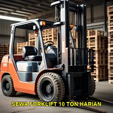 sewa forklift 10 ton harian